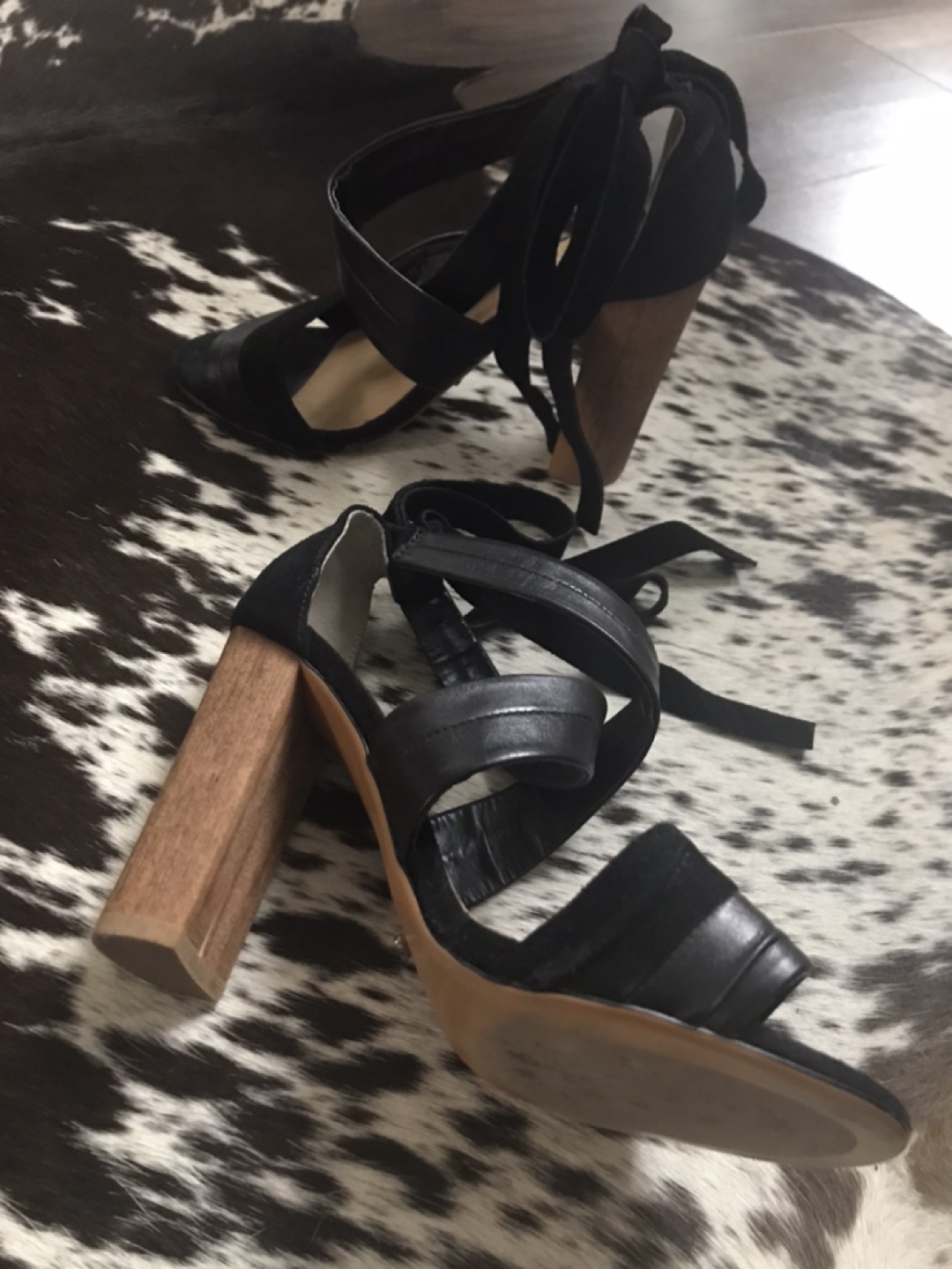 Tony Bianco leather and suede high heel sandals 6 image indicator(3)