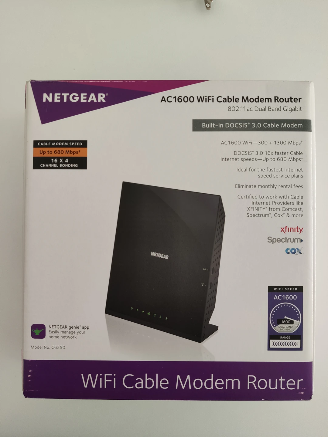 Netgear WiFi Modem router Combination AC1600 thumbnail