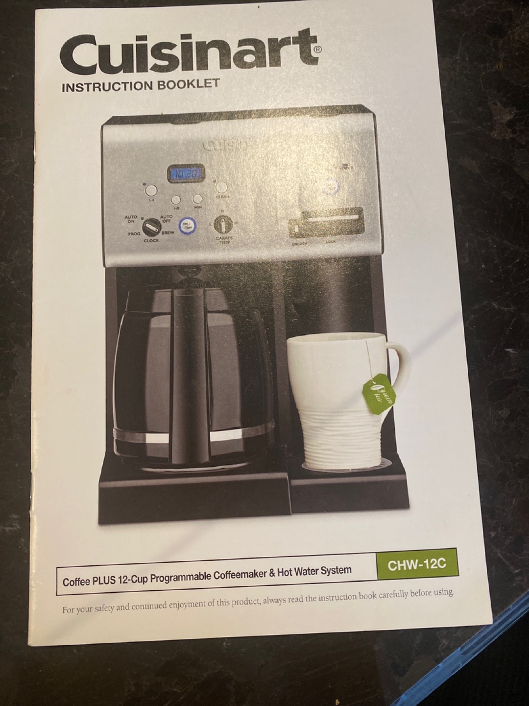 CUISINART COFFEE MAKER AND HOT WATER DISPENSER
