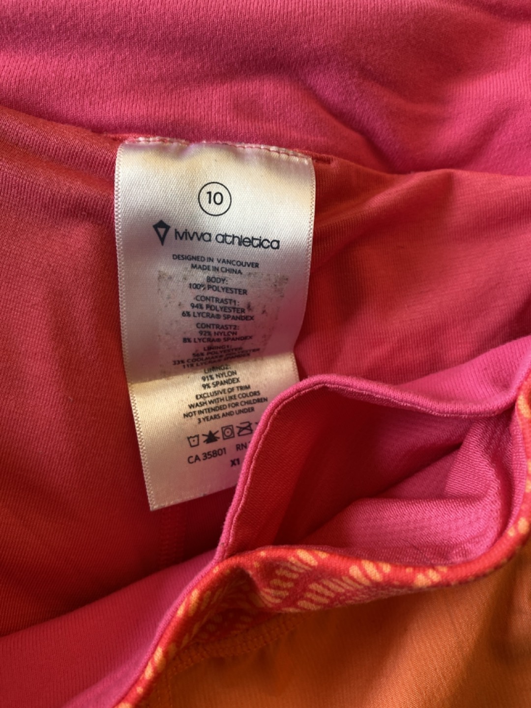Iviva tank and shorts girls size 10 by Lululemon - like new image indicator(4)