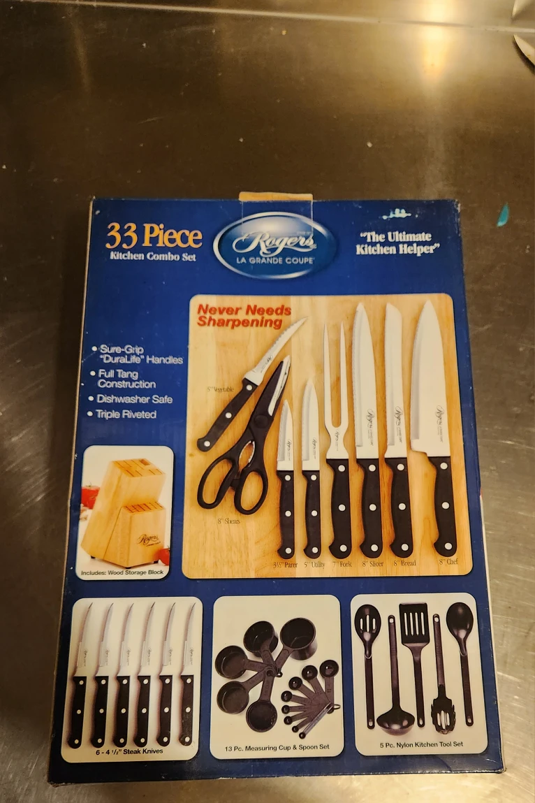 knife set 33 pieces