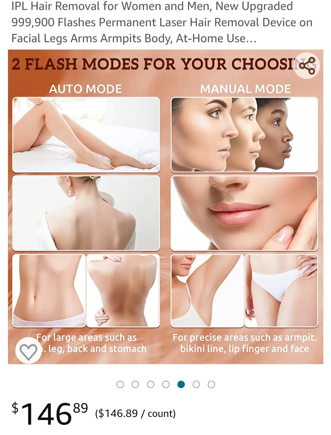 IPL Hair Removal for Women and Men, New Upgraded image indicator(5)