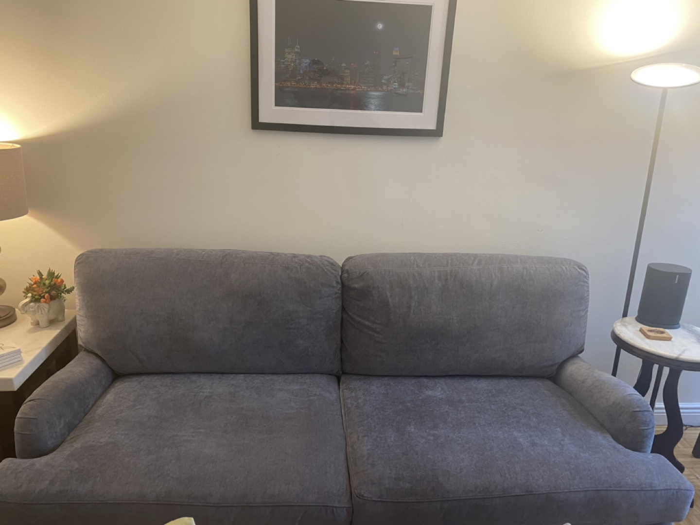 Raymour and Flanagan Grey Couch