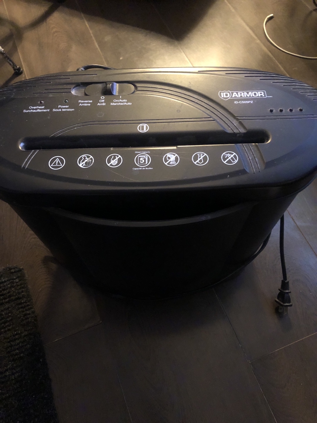 ID armour paper shredder. thumbnail