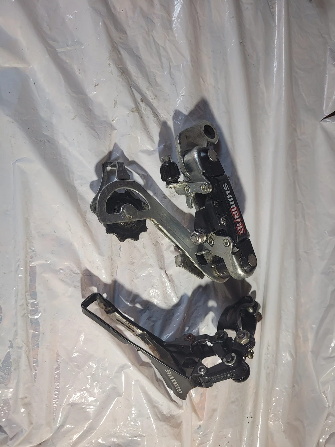 2 Shimano bike derailleur