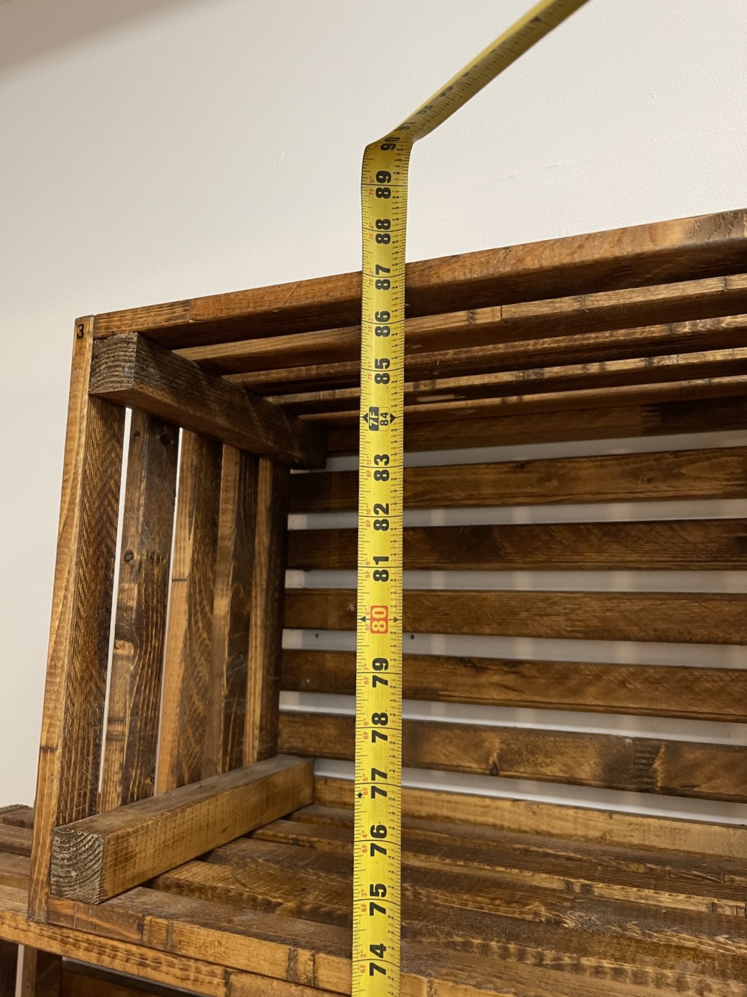Hand crafted wooden shelf - photo 4