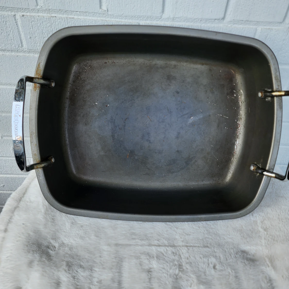 #FREECYCLE# KITCHENAID LARGE ROASTING PAN WITH REMOVABLE RACK image indicator(3)