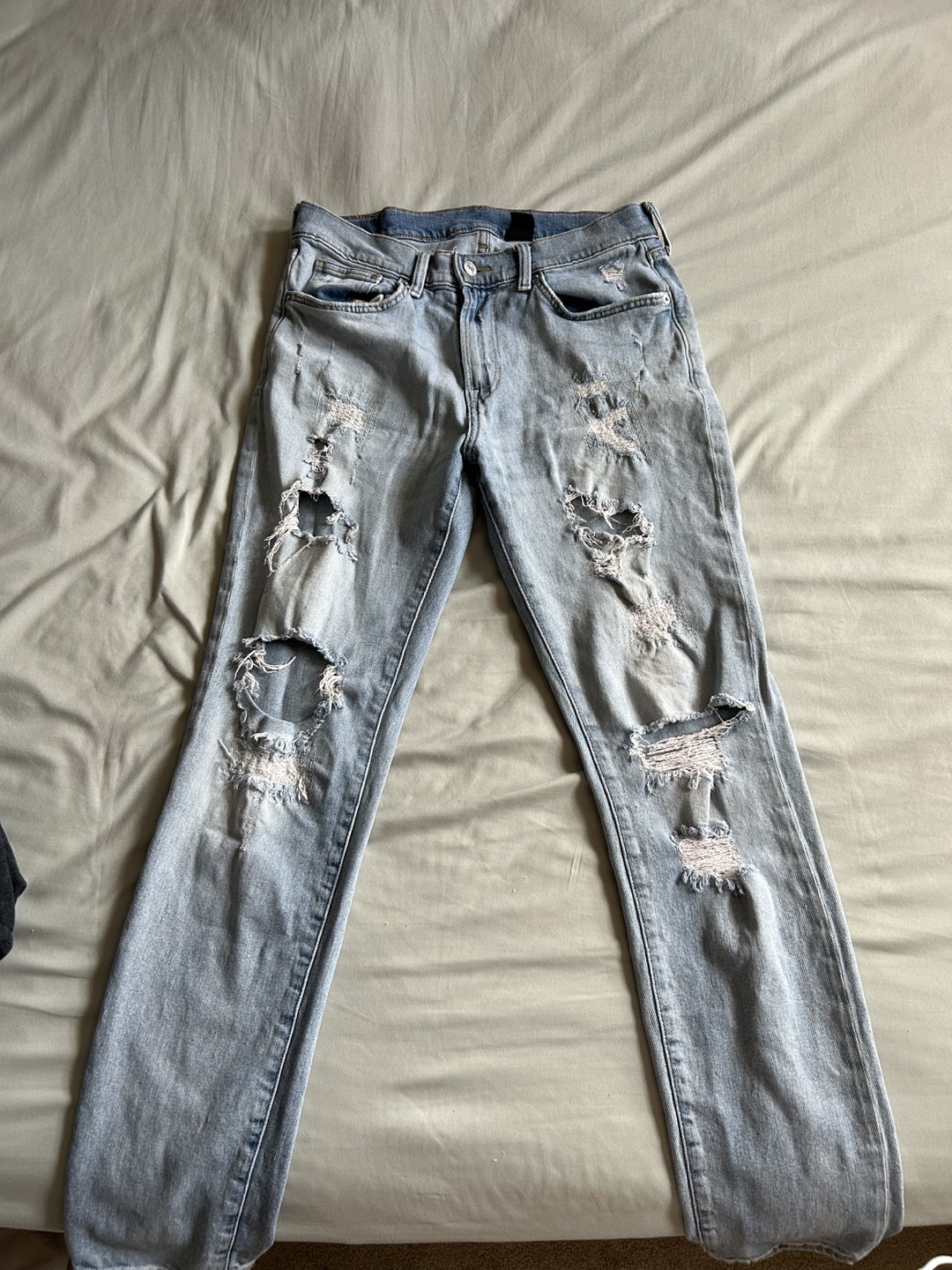 Blue Washed Skinny Jeans