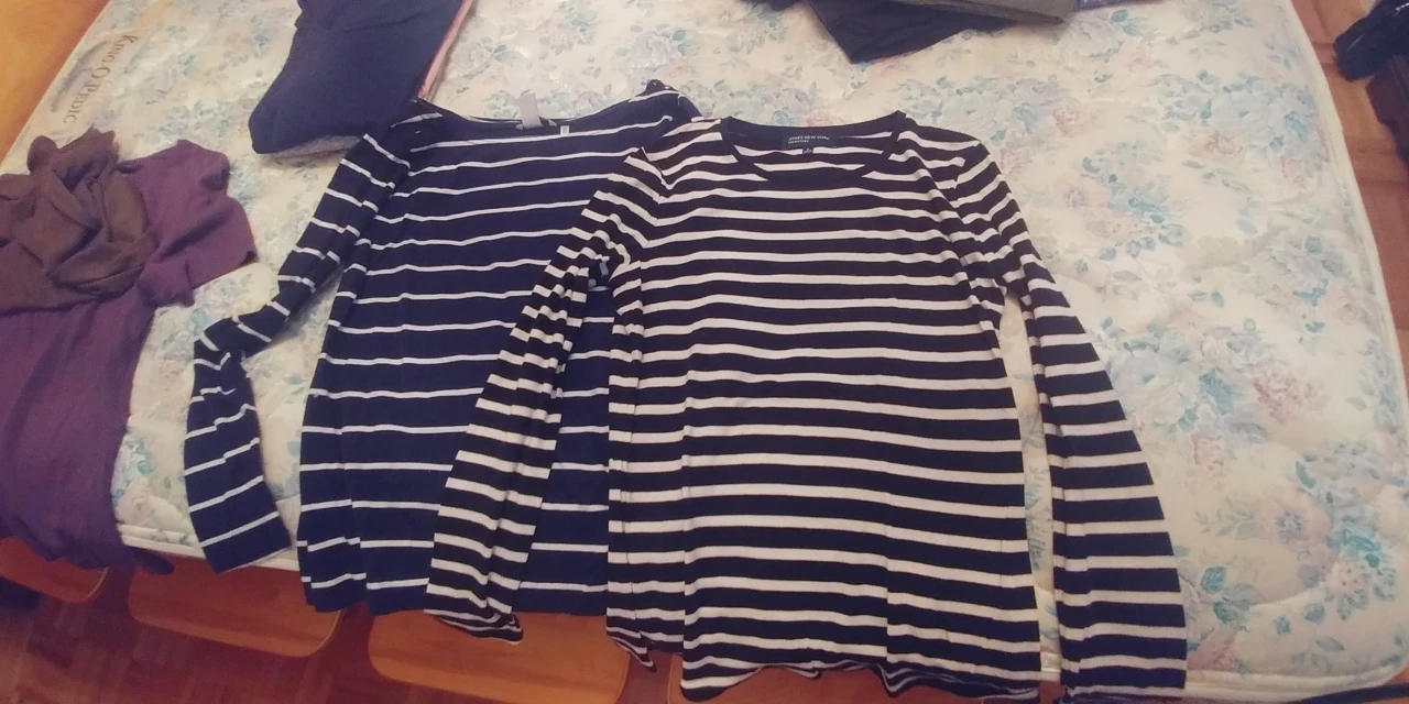 H&M / Jones New York long sleeve tops....Black and Navy image indicator(2)