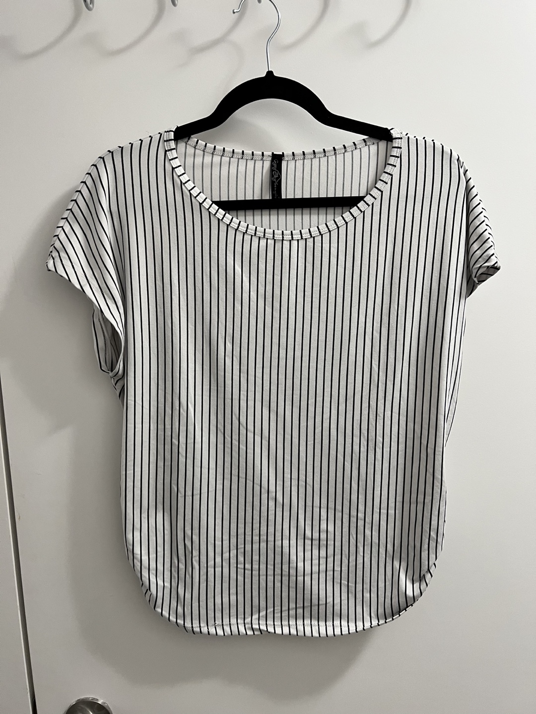 White/Black Striped Top thumbnail