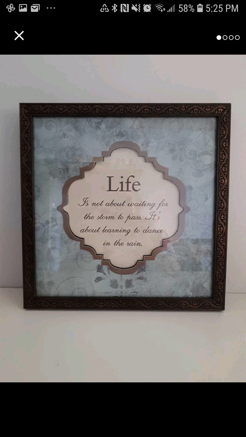 Quote Picture Decor Frame