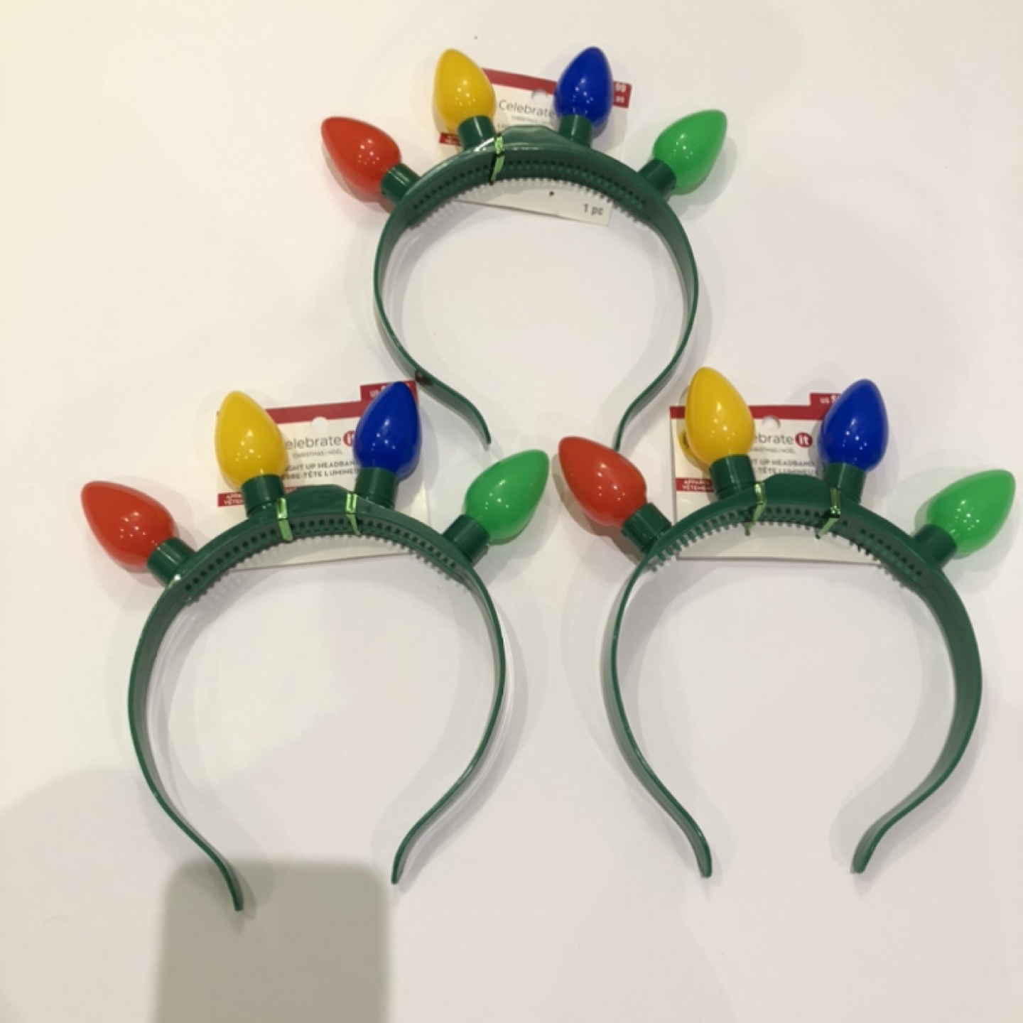 Christmas Light-Up Headbands 3pcs. Set