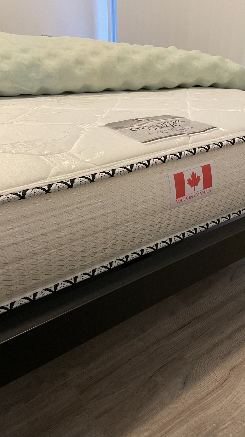 Mattress and Metal Bed Frame Queen size