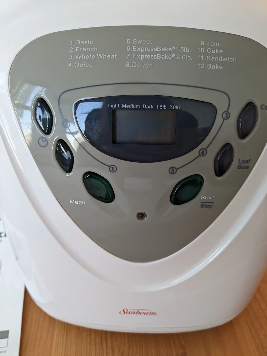 Sunbeam Bread Machine - photo 2