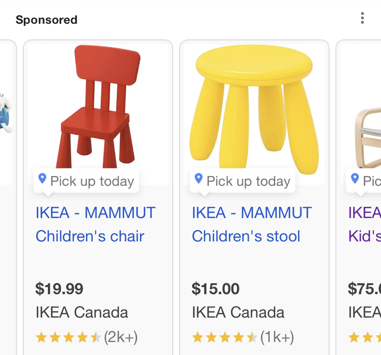 IKEA kids chair