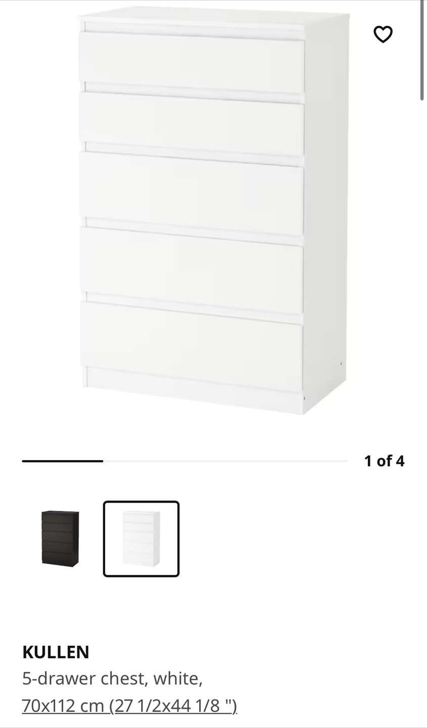 Ikea kullen drawer - photo 2