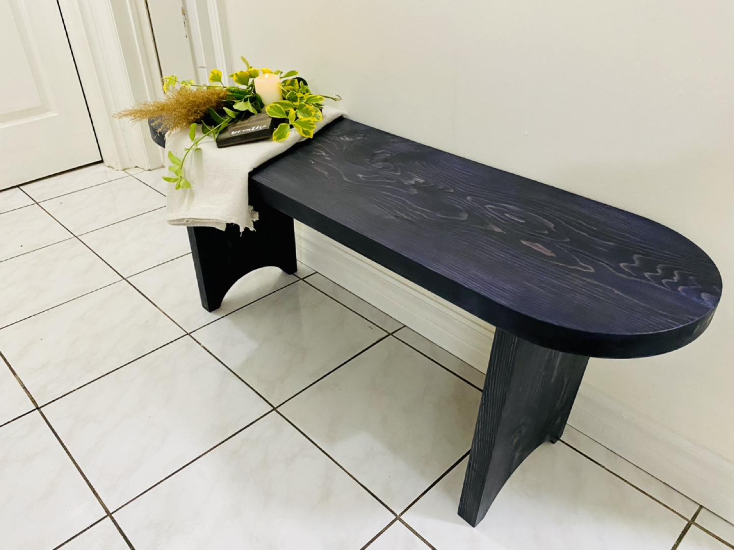 Custom built ovel bench - photo 2