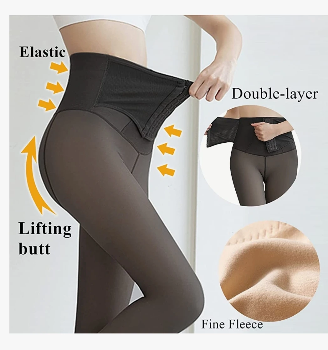 Opaque Fleece Lined Tights/Pantyhose - photo 4