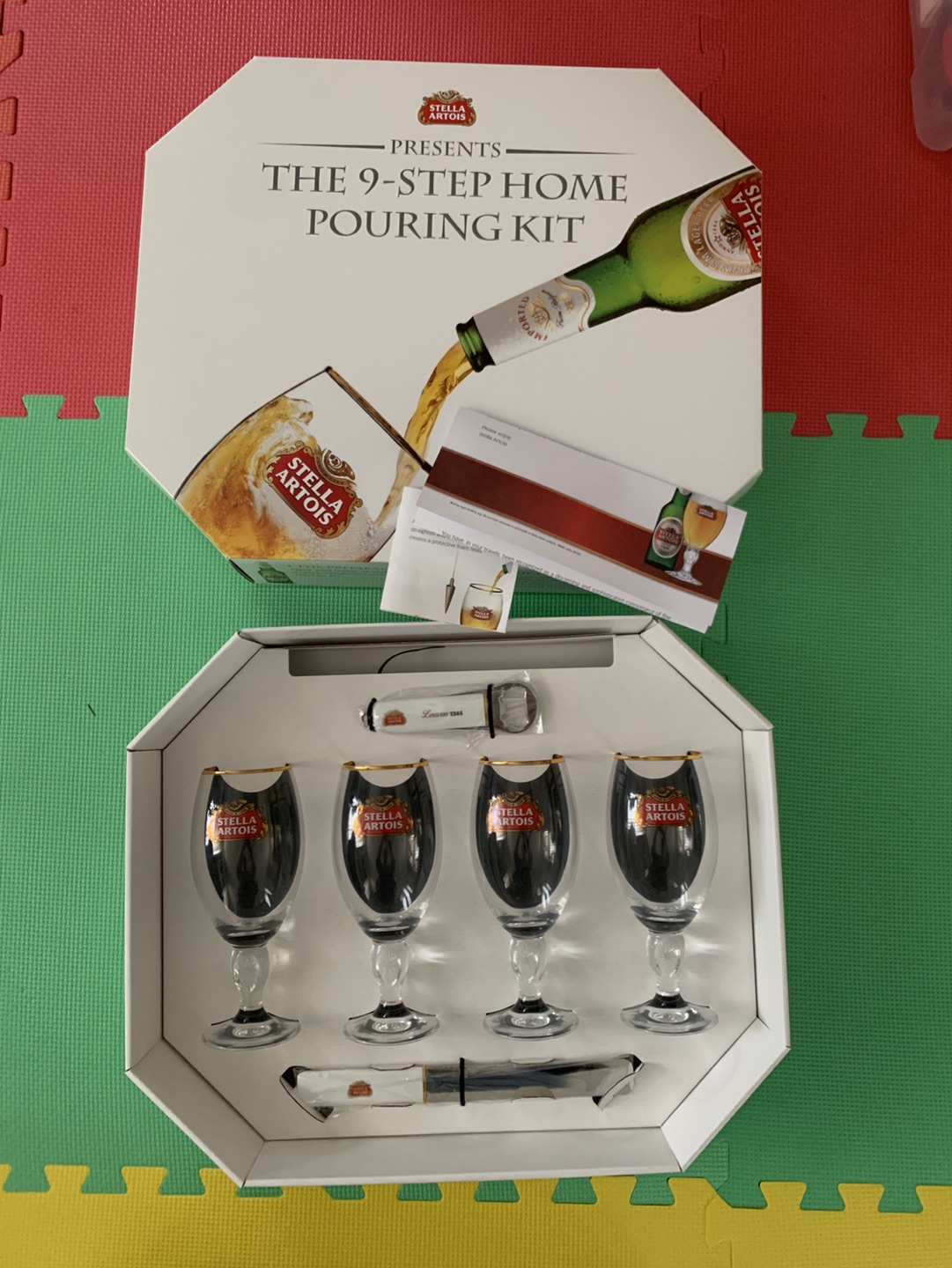 New 4 x Stella Artois 9-Step Home Pouring Kit thumbnail
