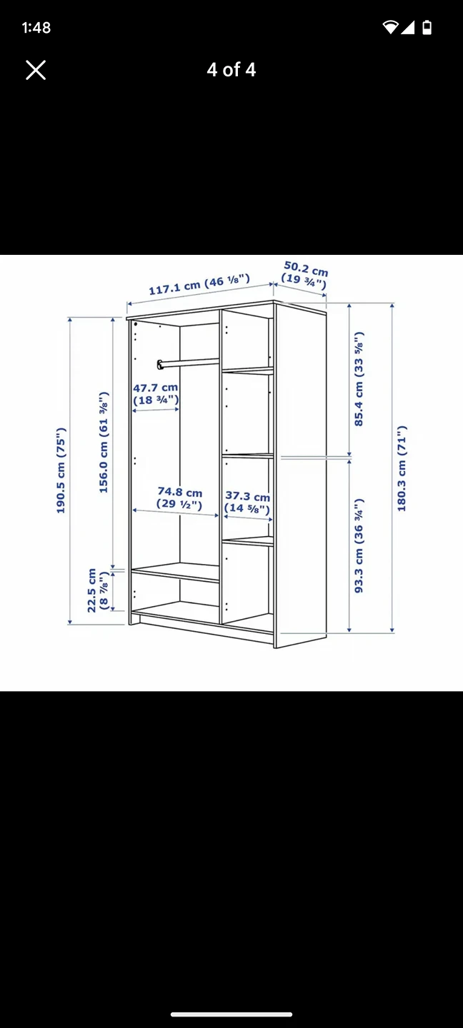 IKEA BRIMNES wardrobes - photo 4