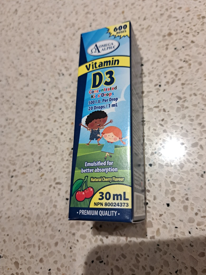 Omega Alpha Vitamin D Drops for Kids thumbnail