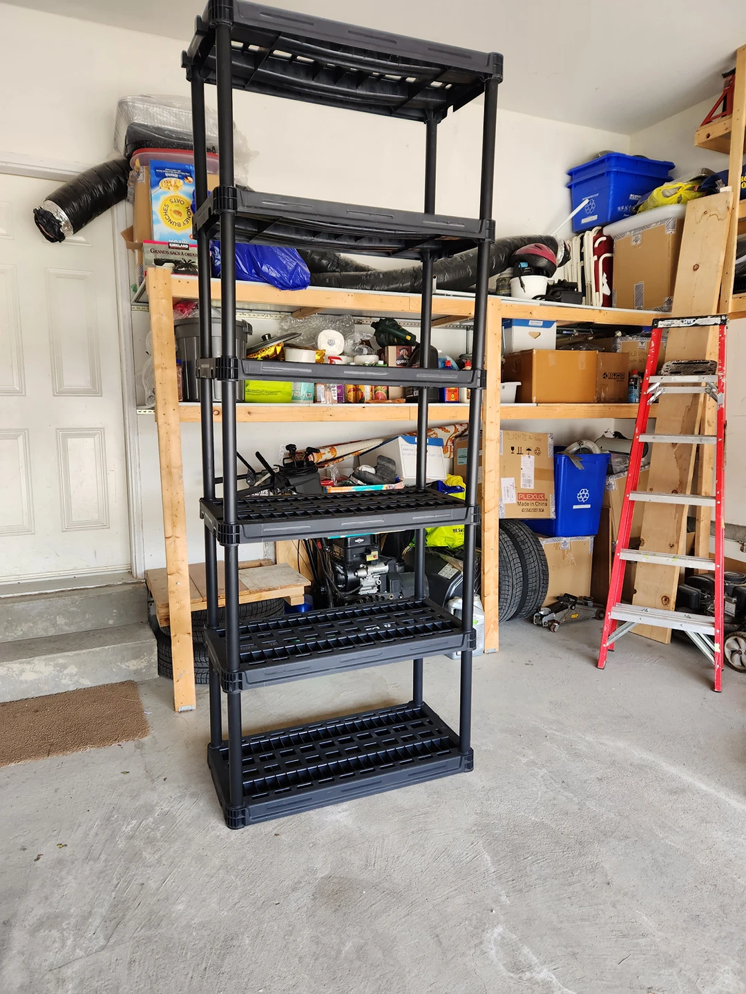 6 tier shelf unit 95"( 7 feet 11 inches) x 37" x 19" image indicator(6)