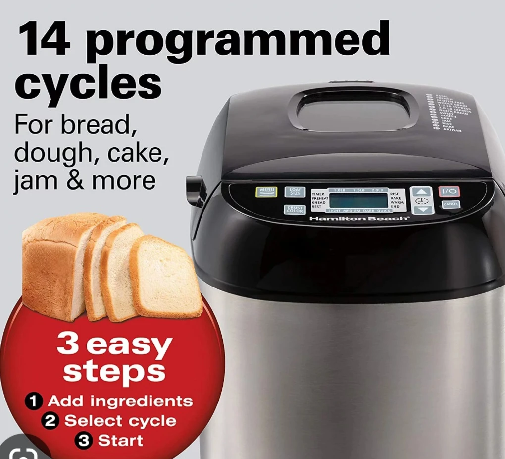 🌱Hamilton beach artisan bread maker