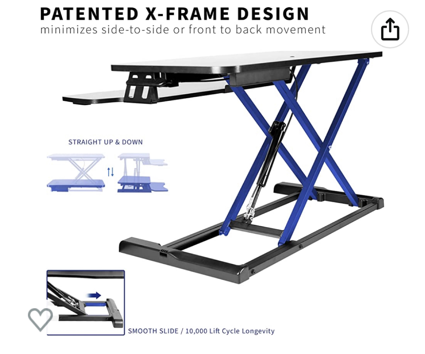 Sit-Stand Desk Converter - photo 3