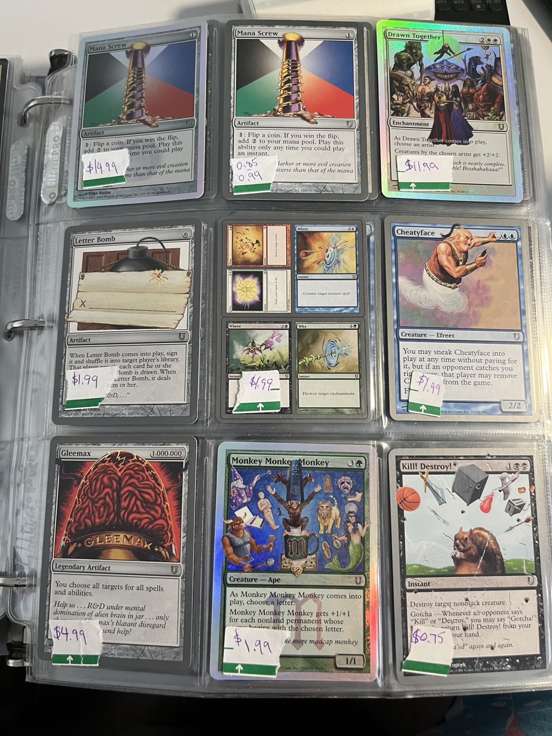 Magic the Gathering - Unhinged, multi-colour cards + thumbnail