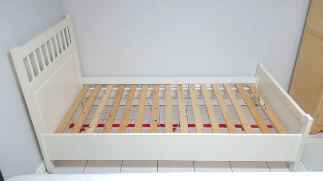 IKEA twin white bed frame - photo 2