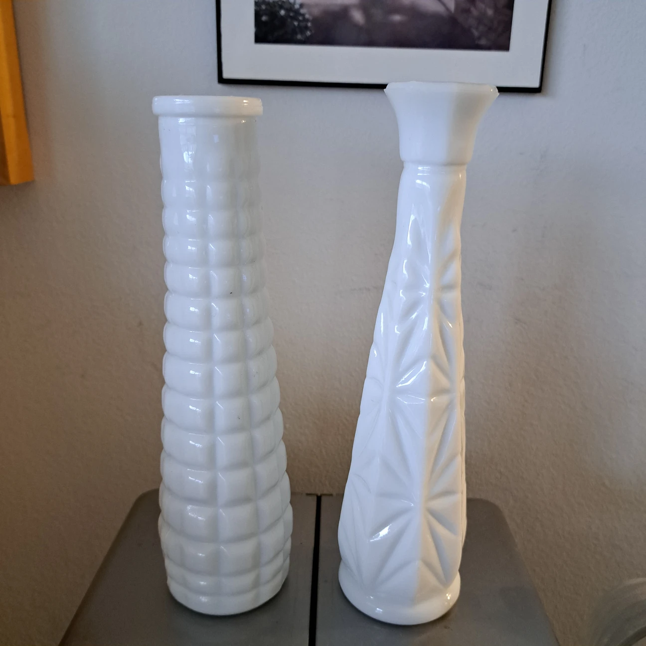 Milk Glass Flower Vase