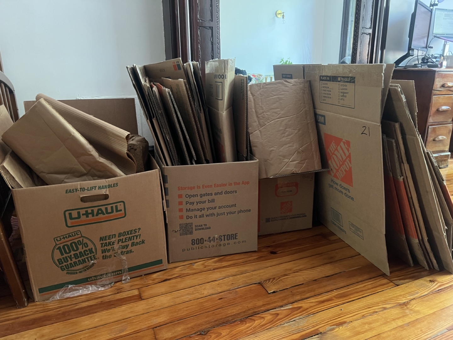 FREE moving boxes and packaging materials