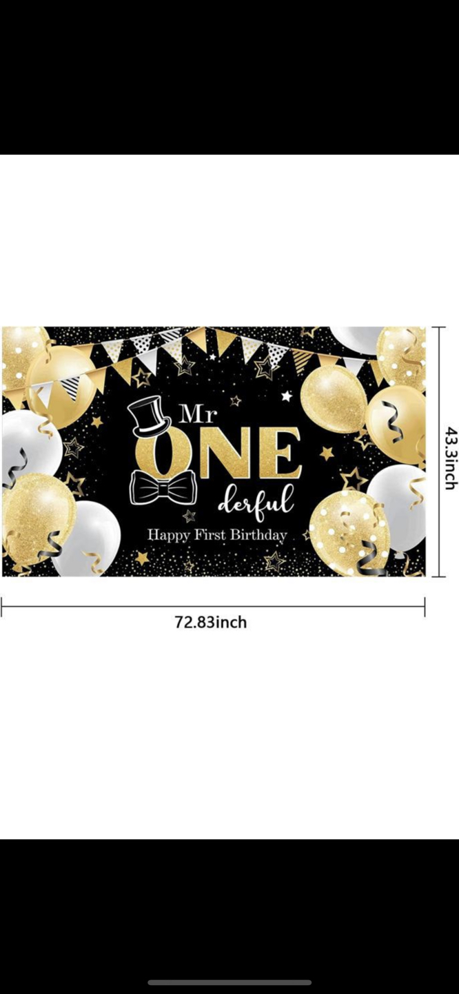 First birthday backdrop - photo 3