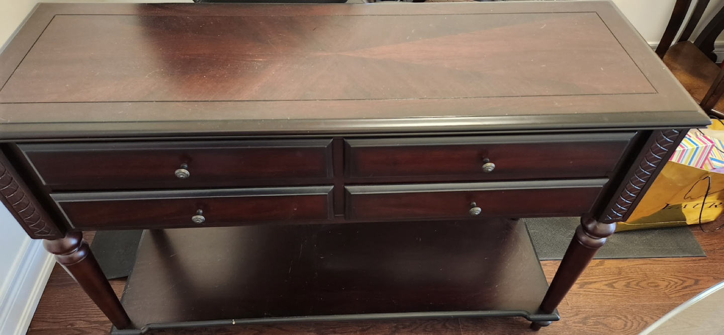 MOVING SALE! Solid wood console table - photo 2
