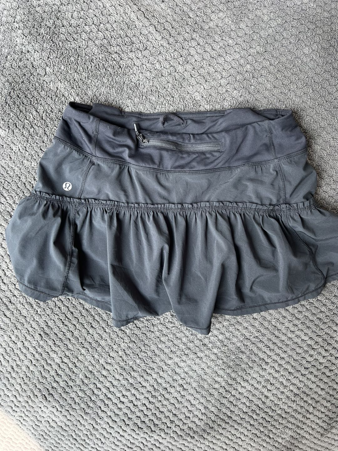 RARE Lululemon Willpower ruffle skirt thumbnail