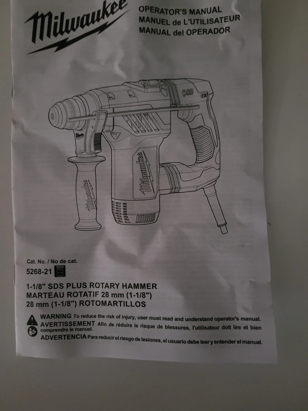 Milwaukee 1-1/8 sds plus rotary hammer kit 5268-21 thumbnail