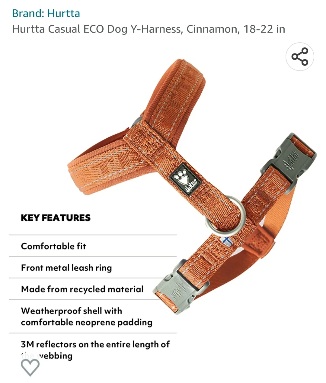 Hurtta Casual Padded Dog Y-Harness image indicator(6)