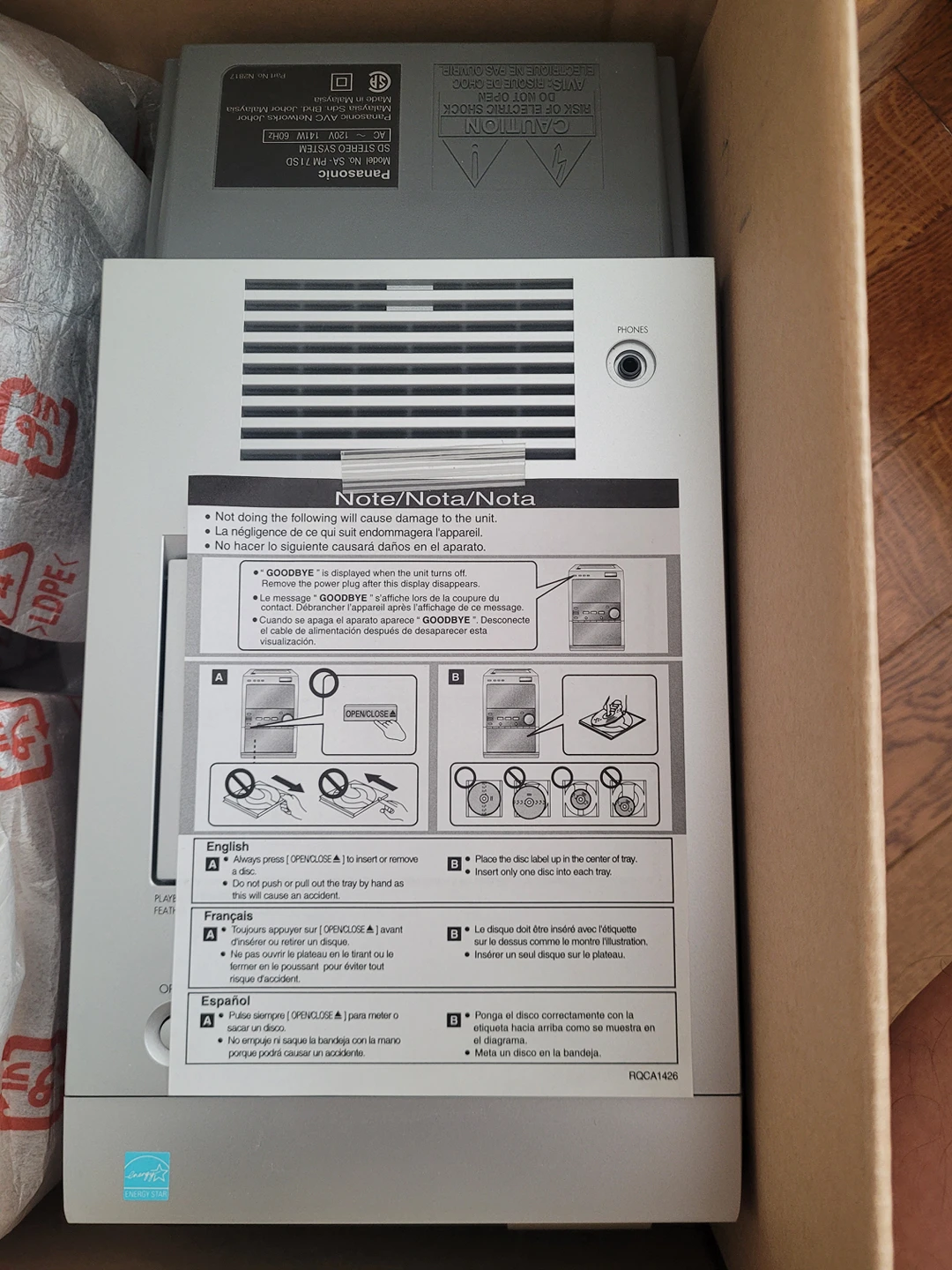 Brand New 160 Watt Panasonic Sound System *MAKE AN OFFER* image indicator(4)
