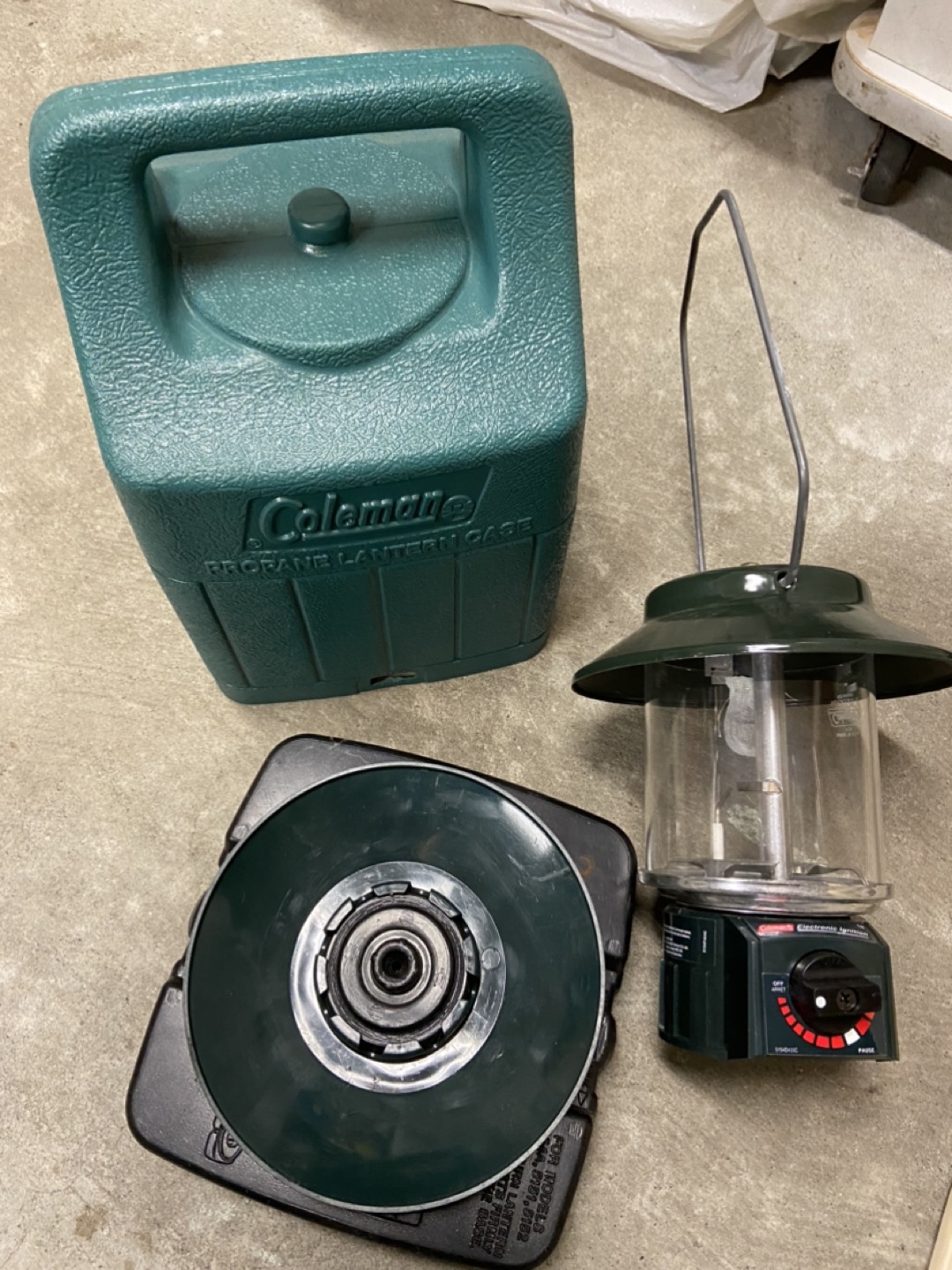 Coleman lantern with case thumbnail