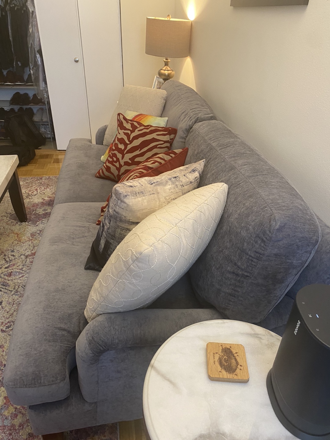 Raymour and Flanagan Grey Couch - photo 3