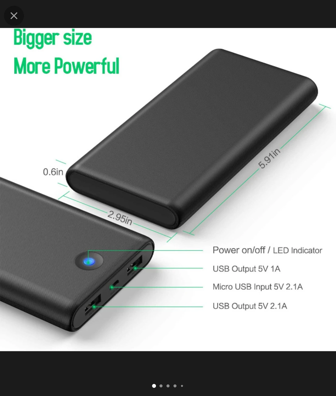 Portable Charger Power Bank 25800mah Charging External Battery