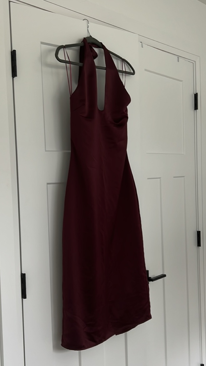 Jason Wu burgundy red evening dress - photo 3