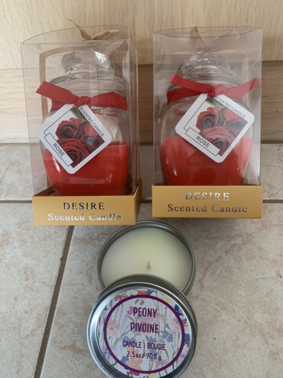 3 floral candles thumbnail