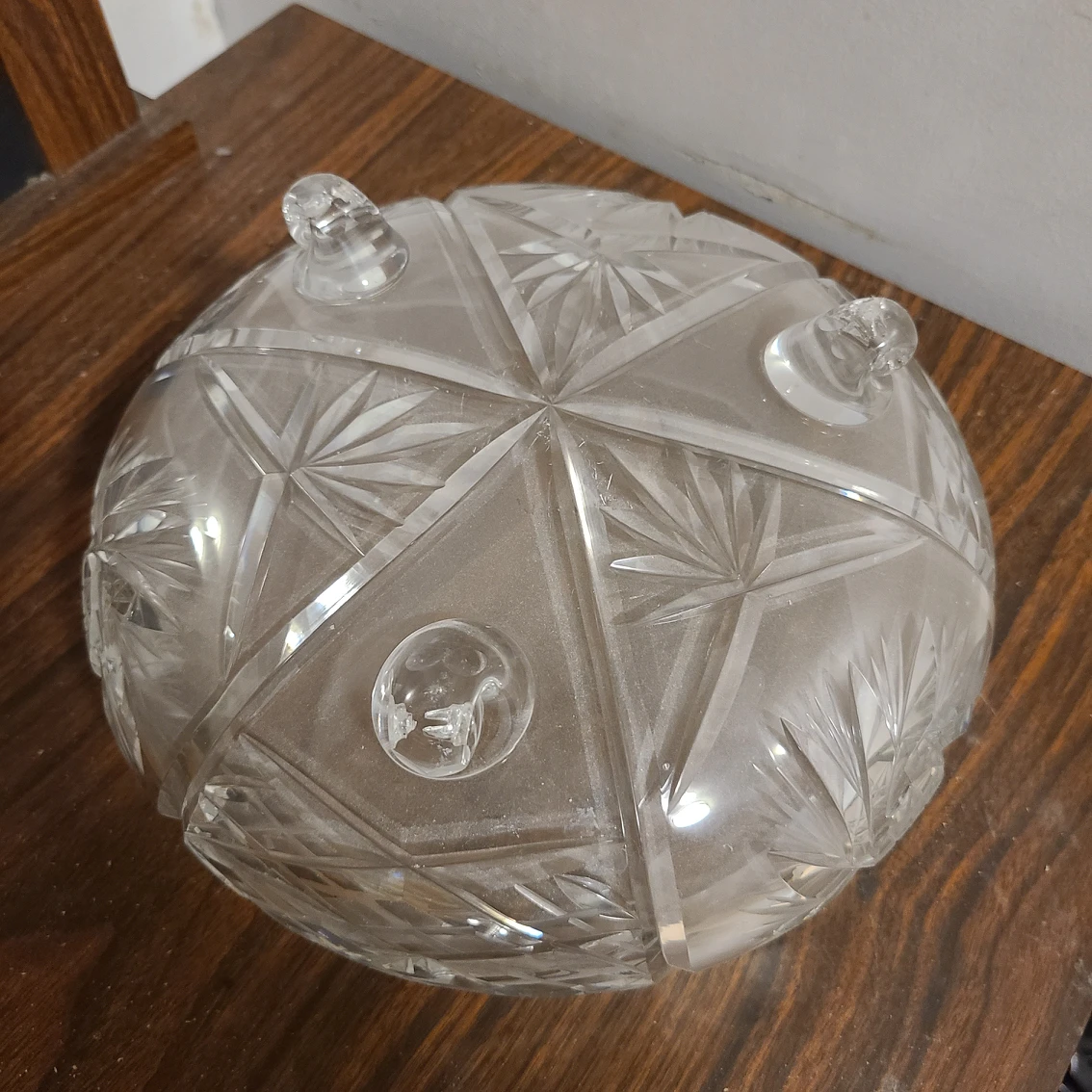 Vintage Crystal Bowl & Plate image indicator(6)