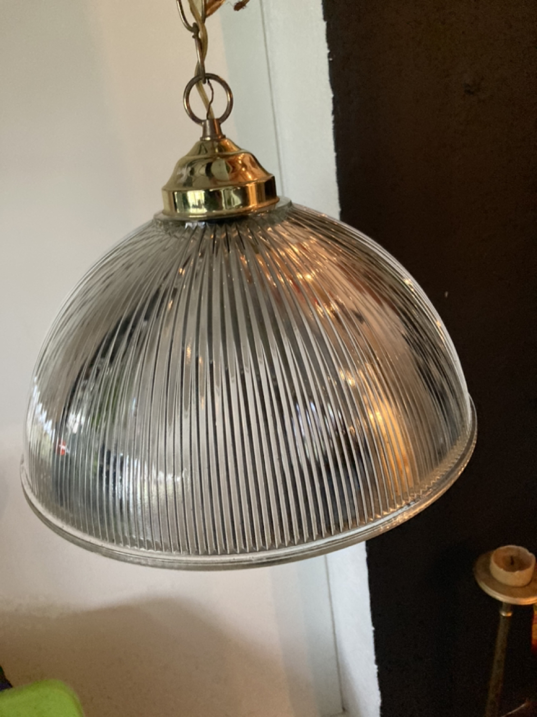 Retro industrial prismatic glass Dome