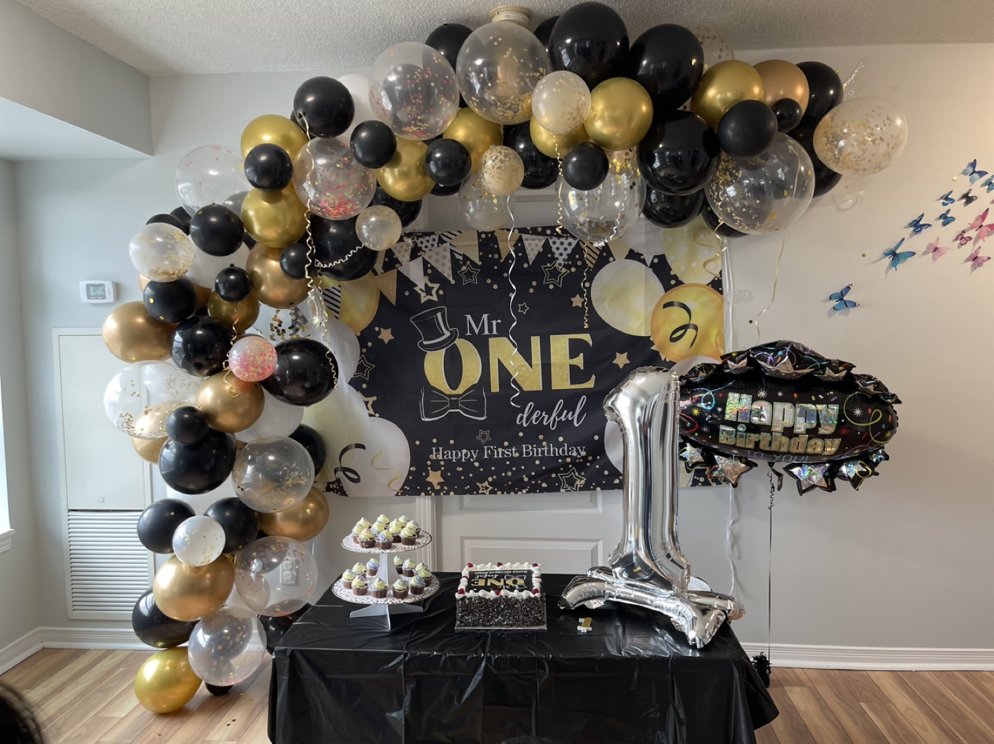First birthday backdrop