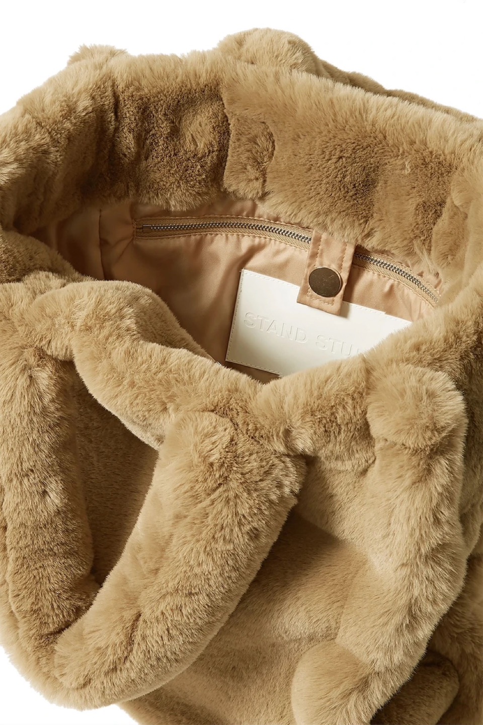 Stand Studio fluffy brown tote - photo 2