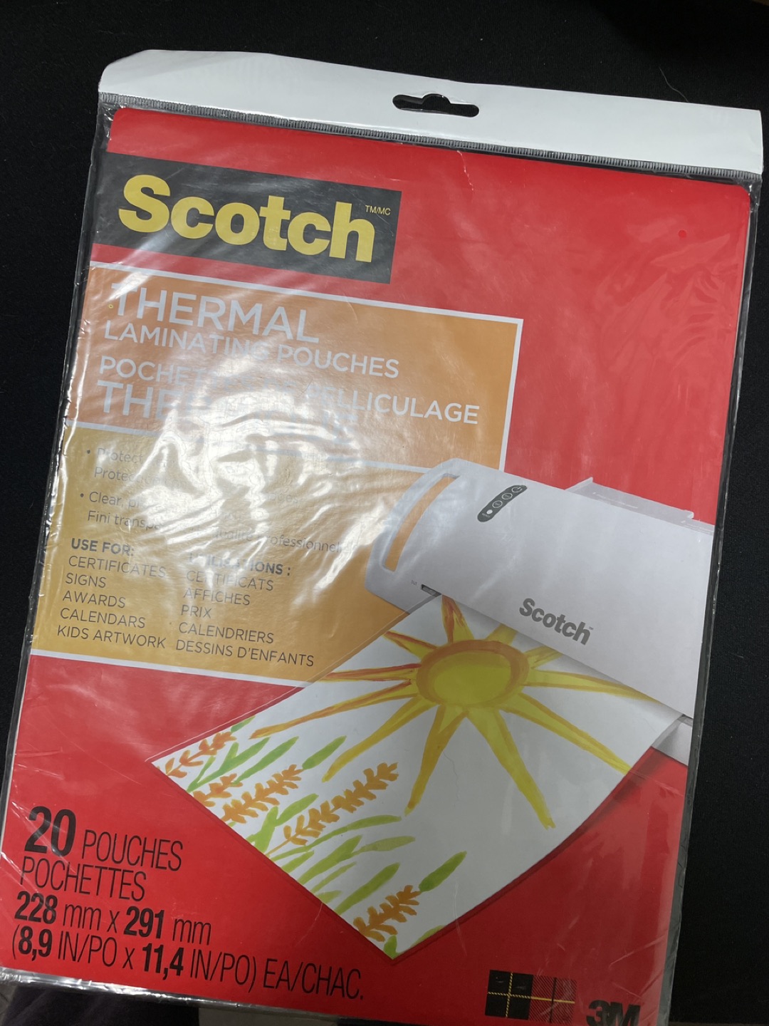 Scotch thermal laminating pouch thumbnail