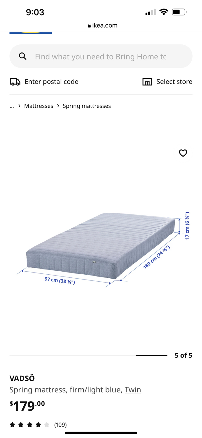 IKEA twin mattress