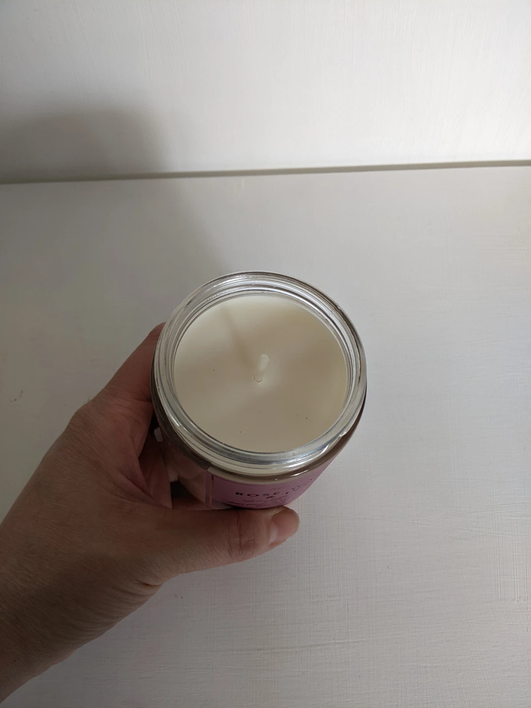 NEW white barn candle: rose scented image indicator(3)